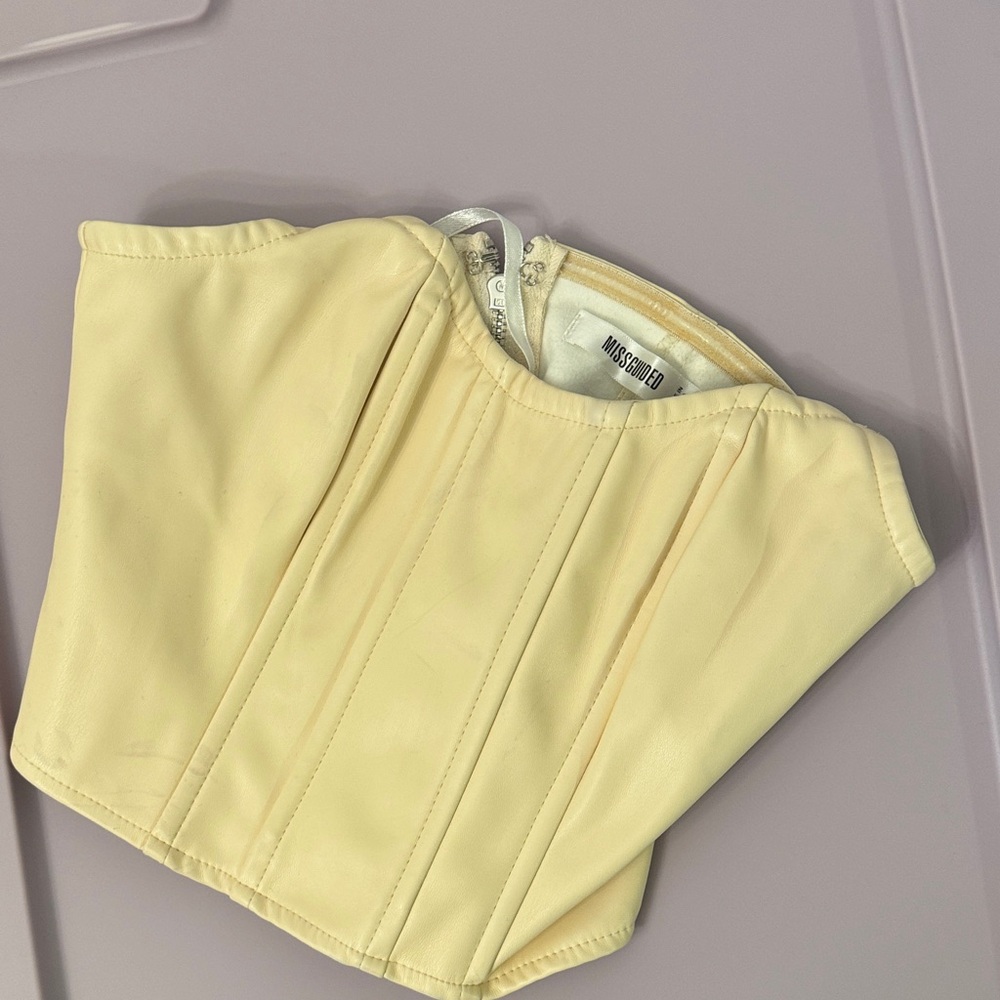 Missguided Light Cream Bustier